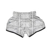 Bandana White Paisley Print Pattern Muay Thai Boxing Shorts-grizzshop