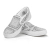 Bandana White Paisley Print Pattern White Slip On Shoes-grizzshop