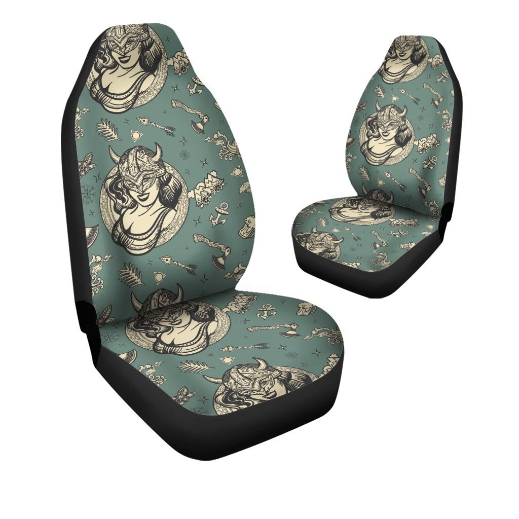 Barbarian Warrior Viking Norse Car Seat Covers-grizzshop