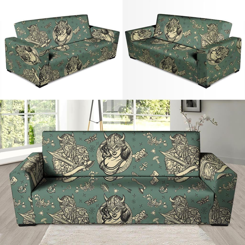 Barbarian Warrior Viking Norse Sofa Cover-grizzshop