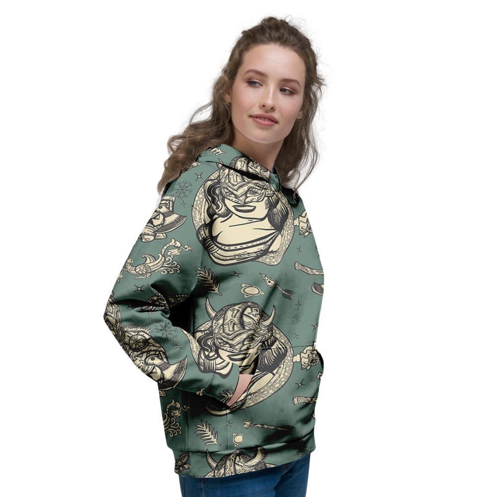 Barbarian Warrior Viking Norse Women's Hoodie-grizzshop