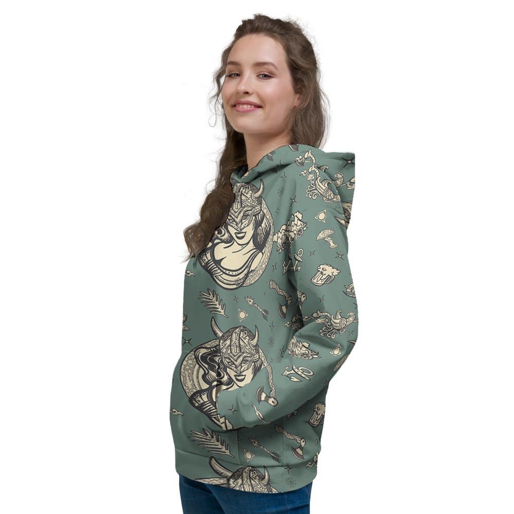 Barbarian Warrior Viking Norse Women's Hoodie-grizzshop