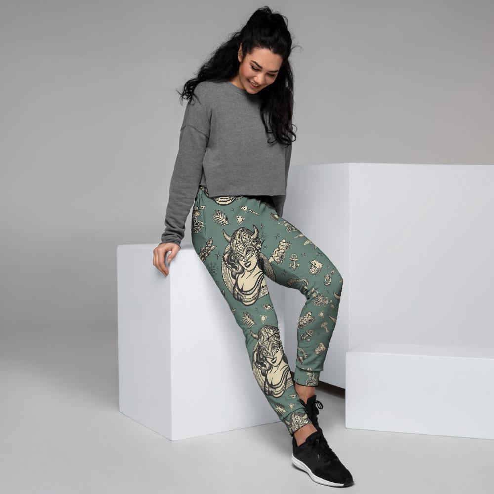 Barbarian Warrior Viking Norse Women's Joggers-grizzshop