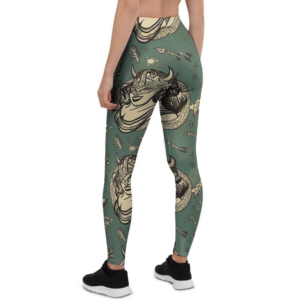 Barbarian Warrior Viking Norse Women's Leggings-grizzshop