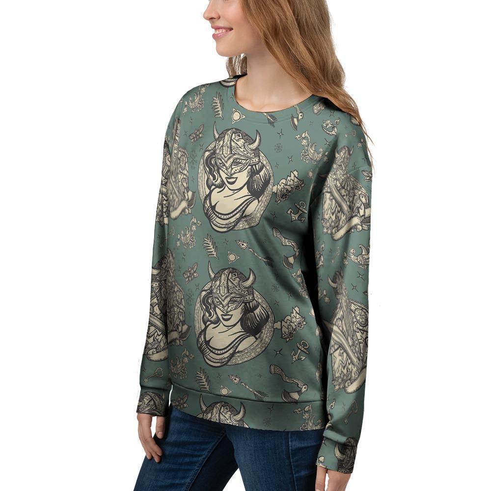 Barbarian Warrior Viking Norse Women's Sweatshirt-grizzshop