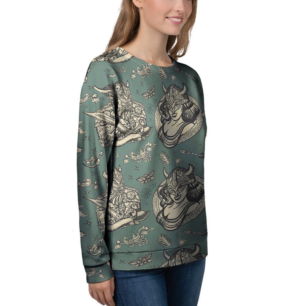 Barbarian Warrior Viking Norse Women's Sweatshirt-grizzshop