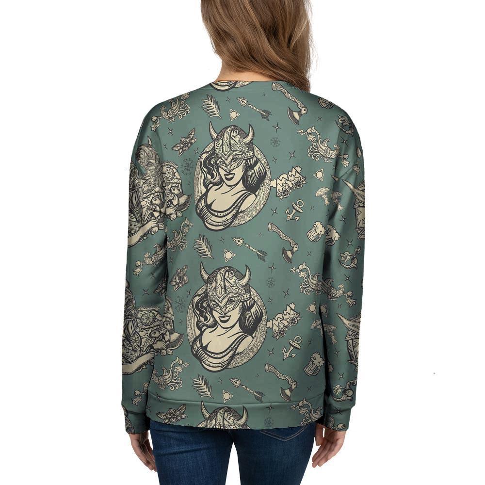 Barbarian Warrior Viking Norse Women's Sweatshirt-grizzshop