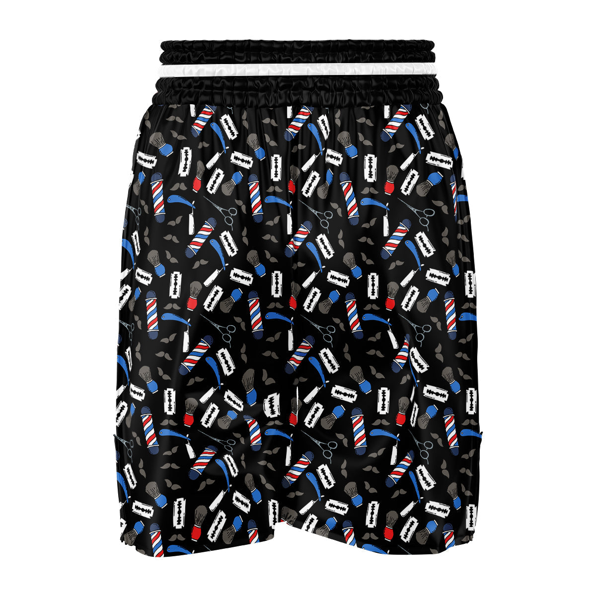 Barber Equipment Print Pattern Boxing Shorts-grizzshop