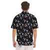 Barber Equipment Print Pattern Men's Short Sleeve Shirts-grizzshop