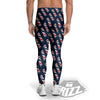 Barber Pole Print Pattern Men's Leggings-grizzshop