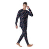 Barber Pole Print Pattern Men's Pajamas-grizzshop