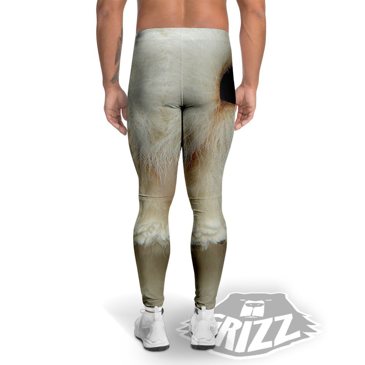 Barn Owl Print Men's Leggings-grizzshop