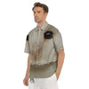 Barn Owl Print Men's Short Sleeve Shirts-grizzshop