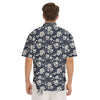 Baseball Black Print Pattern Men's Short Sleeve Shirts-grizzshop