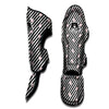 Baseball Black Striped Print Pattern Muay Thai Shin Guards-grizzshop