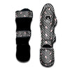 Baseball Black Striped Print Pattern Muay Thai Shin Guards-grizzshop