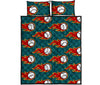 Load image into Gallery viewer, Baseball Fire Pattern Print Bed Set Quilt-grizzshop