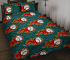 Load image into Gallery viewer, Baseball Fire Pattern Print Bed Set Quilt-grizzshop