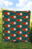 Baseball Fire Pattern Print Quilt-grizzshop