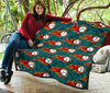 Baseball Fire Pattern Print Quilt-grizzshop