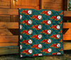 Baseball Fire Pattern Print Quilt-grizzshop