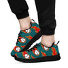 Baseball Fire Pattern Print Sneaker Shoes For Men Women-grizzshop