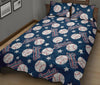 Baseball League Print Pattern Bed Set Quilt-grizzshop