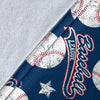 Baseball League Print Pattern Blanket-grizzshop