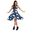 Baseball League Print Pattern Dress-grizzshop