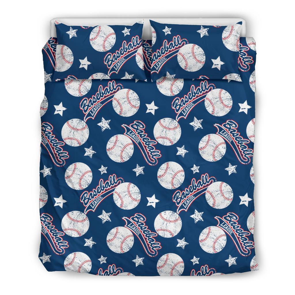 Baseball League Print Pattern Duvet Cover Bedding Set-grizzshop