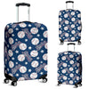 Baseball League Print Pattern Luggage Cover Protector-grizzshop