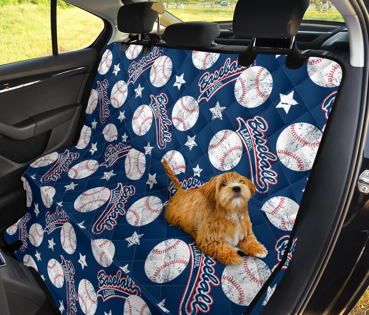 Baseball League Print Pattern Pet Car Seat Cover-grizzshop