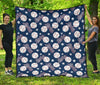 Baseball League Print Pattern Quilt-grizzshop