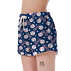 Baseball League Print Pattern Women's Shorts-grizzshop