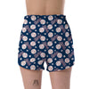 Baseball League Print Pattern Women's Shorts-grizzshop