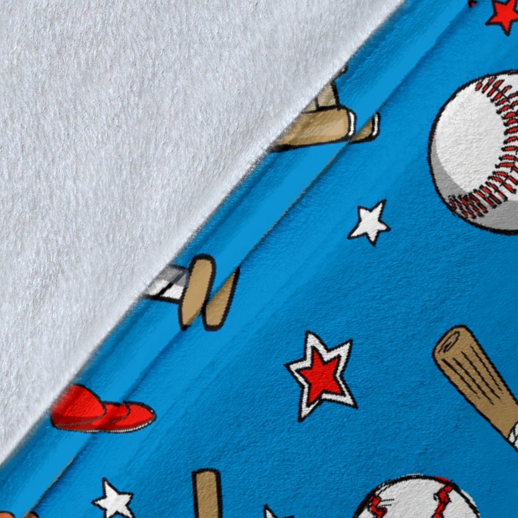 Baseball Pattern Print Blanket-grizzshop