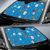 Baseball Pattern Print Car Sun Shade-grizzshop