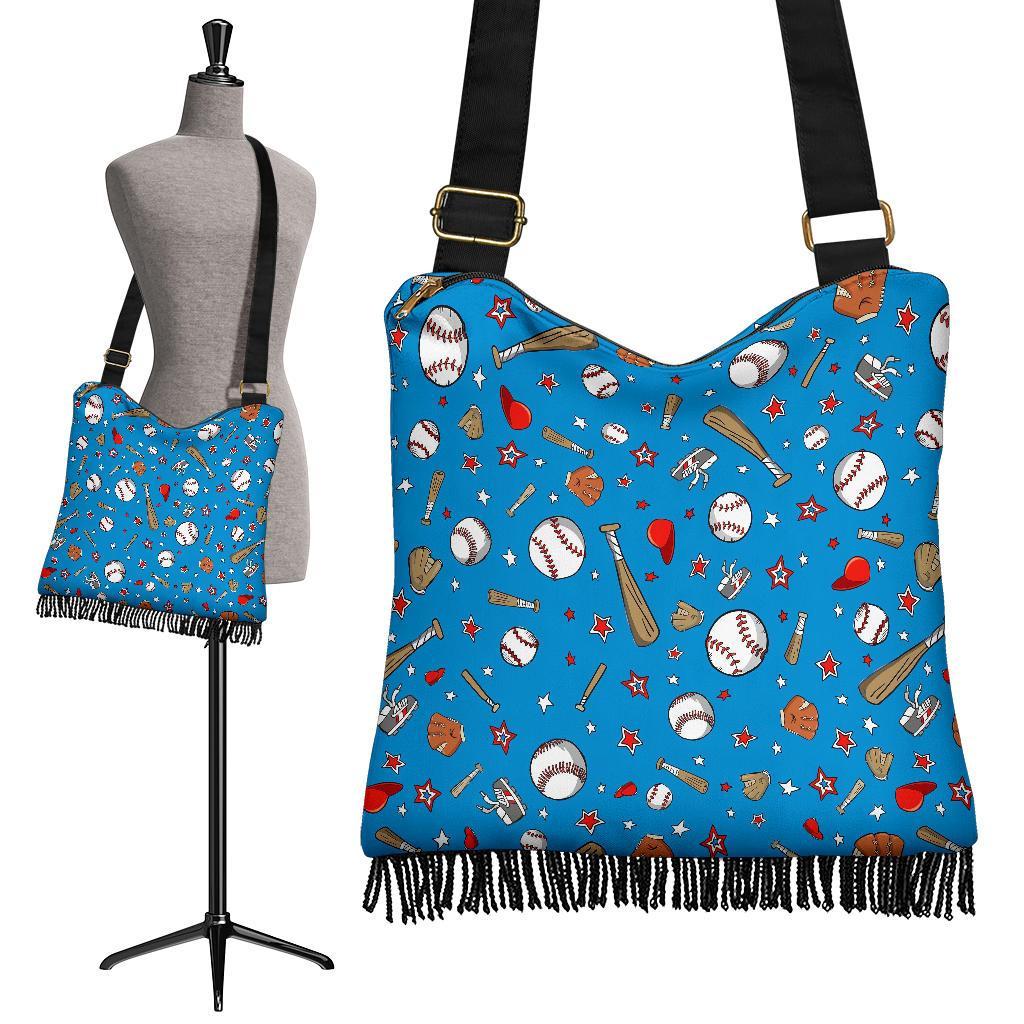 Baseball Pattern Print Crossbody bags-grizzshop