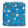 Baseball Pattern Print Duvet Cover Bedding Set-grizzshop