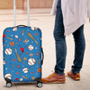 Baseball Pattern Print Luggage Cover Protector-grizzshop