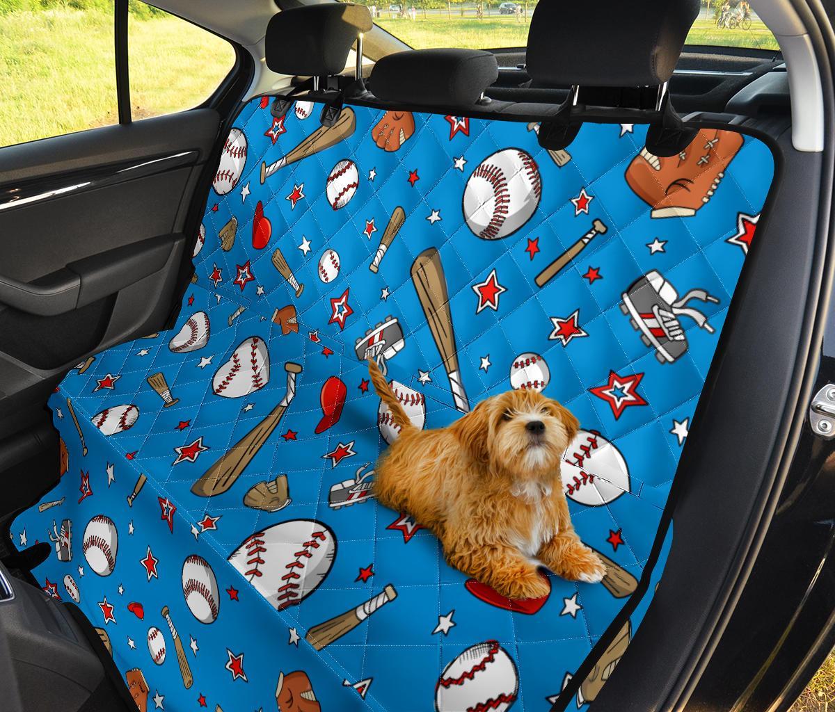 Baseball Pattern Print Pet Car Seat Cover-grizzshop