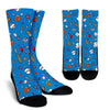 Baseball Pattern Print Unisex Crew Socks-grizzshop