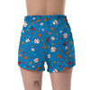 Baseball Pattern Print Women's Shorts-grizzshop