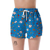 Baseball Pattern Print Women's Shorts-grizzshop