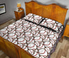 Baseball Print Pattern Bed Set Quilt-grizzshop