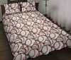 Baseball Print Pattern Bed Set Quilt-grizzshop