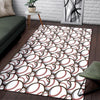 Baseball Print Pattern Floor Mat-grizzshop