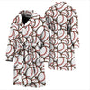 Baseball Print Pattern Men Long Robe-grizzshop