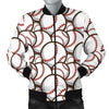 Baseball Print Pattern Men's Bomber Jacket-grizzshop