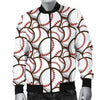 Baseball Print Pattern Men's Bomber Jacket-grizzshop